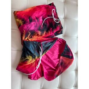 Phoenix Rising Vibrant Fire Print Jogger & Hoodie Set - Rave/Festival Ready